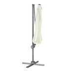Cantilever Parasol with 360° Rotation, Tilt & Cover 3m - Cream DG268
