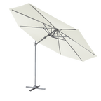 Cantilever Parasol with 360° Rotation, Tilt & Cover 3m - Cream DG268