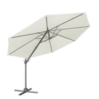 Cantilever Parasol with 360° Rotation, Tilt & Cover 3m - Cream DG268