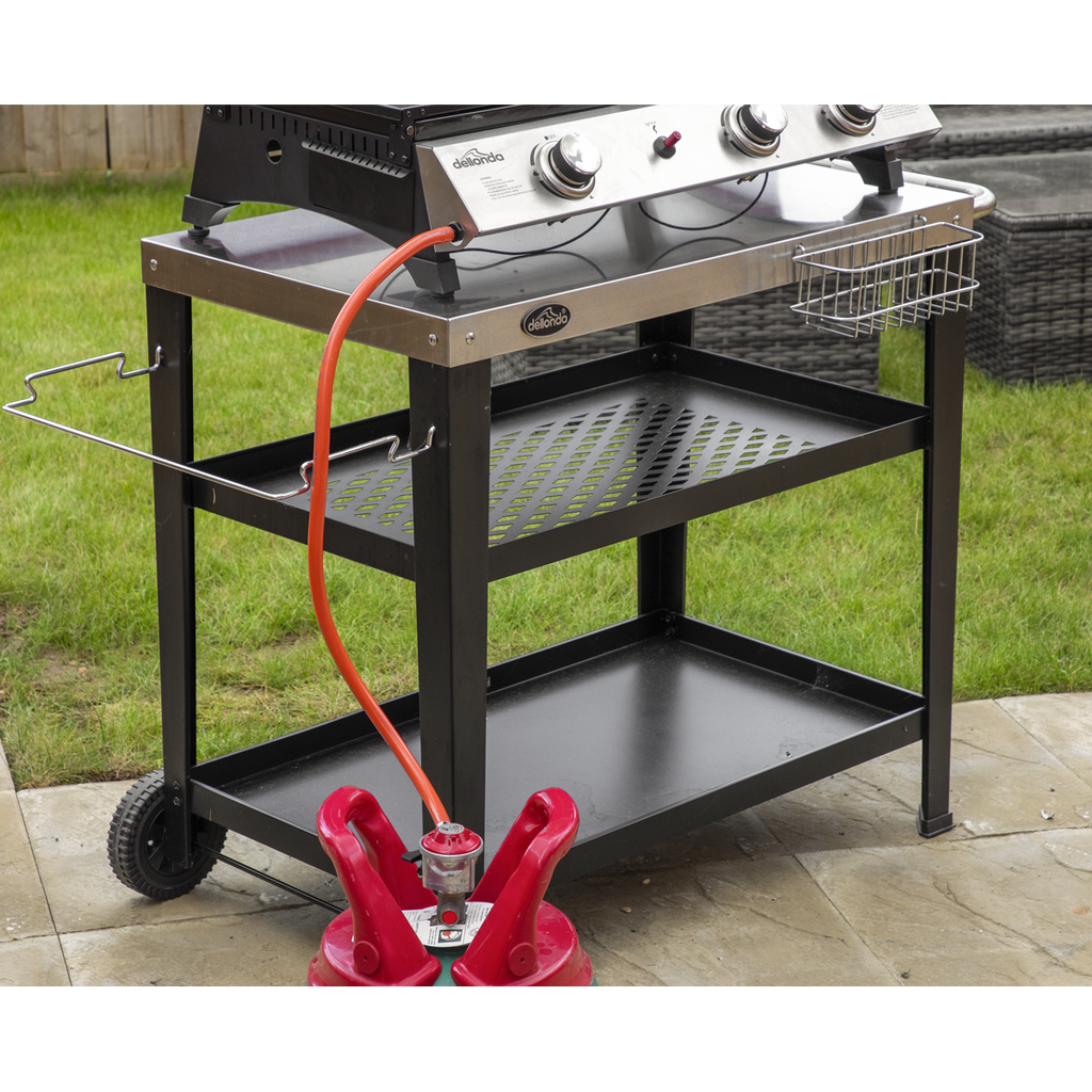 3 Burner Stainless Steel Portable Gas Plancha/Grill 8.5kW DG276