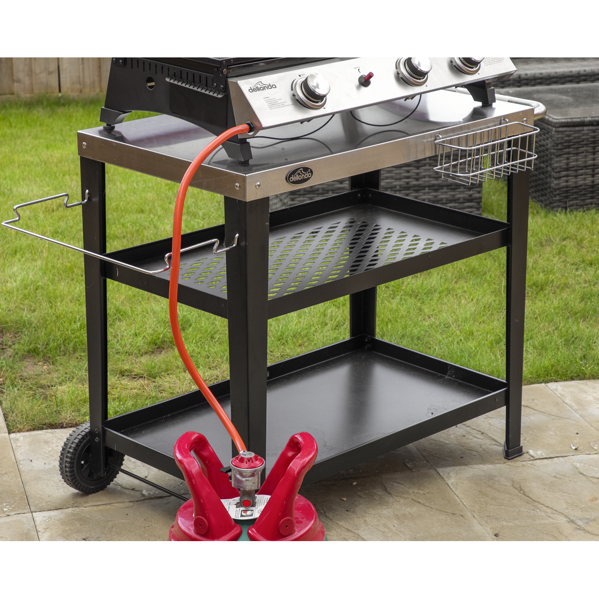 3 Burner Stainless Steel Portable Gas Plancha/Grill 8.5kW DG276