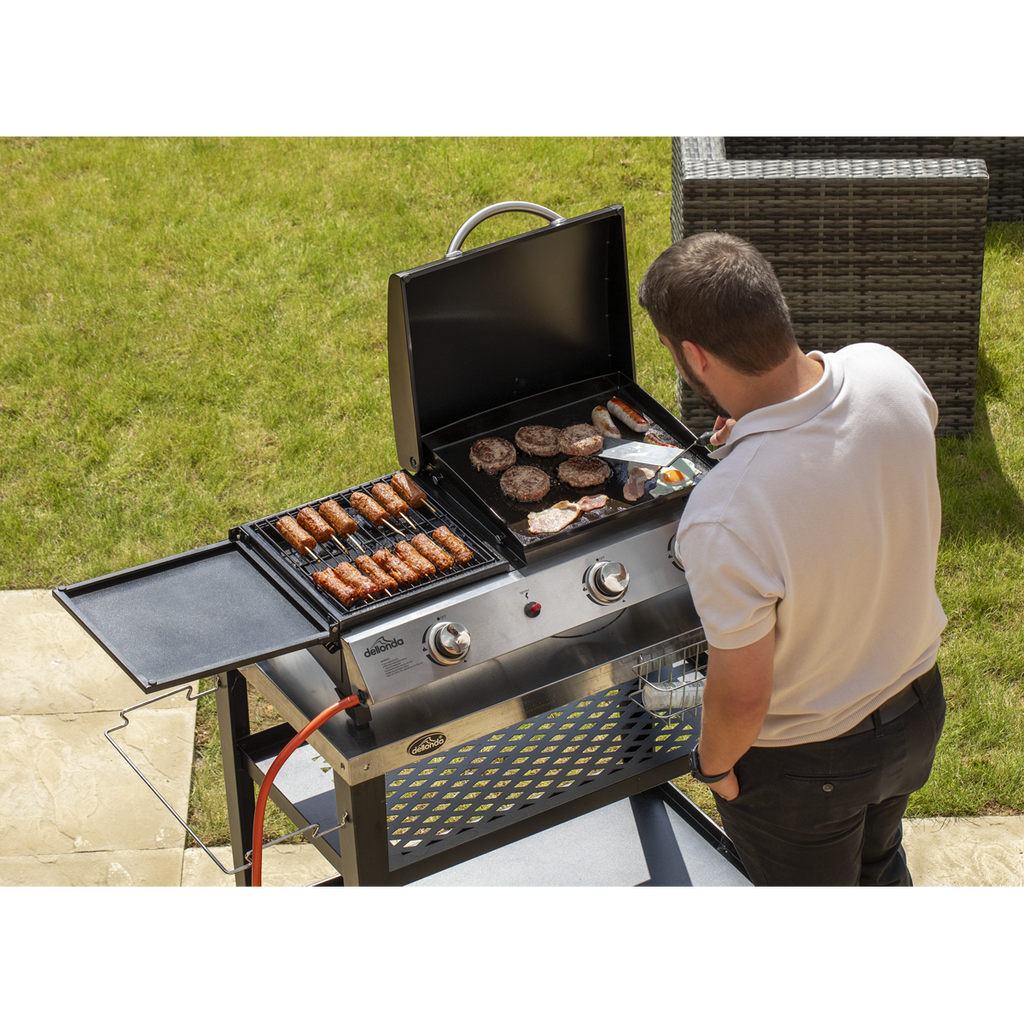 3 Burner Stainless Steel Portable Gas Plancha/Grill 8.5kW DG276