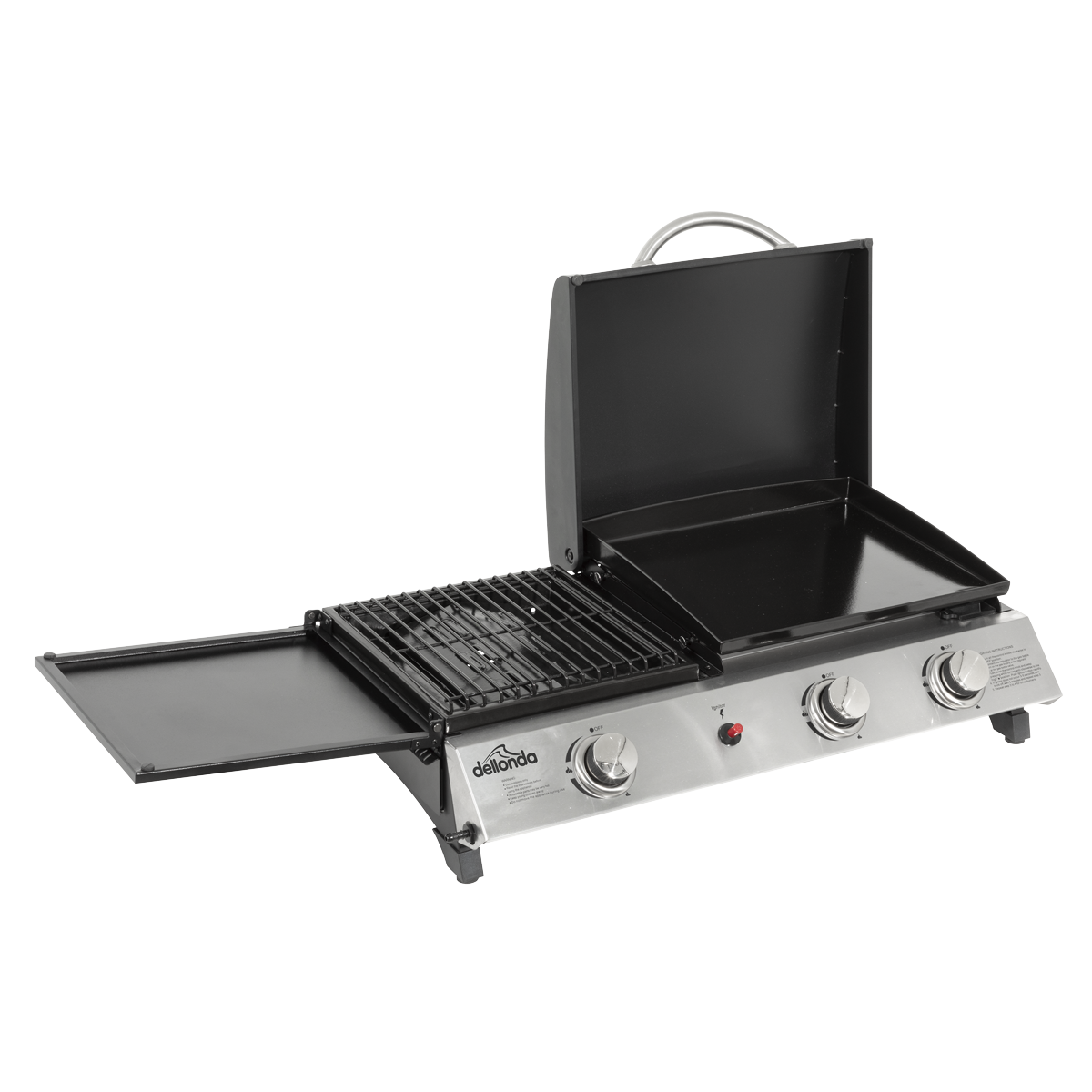 3 Burner Stainless Steel Portable Gas Plancha/Grill 8.5kW DG276