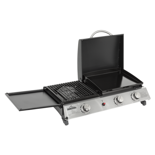 3 Burner Stainless Steel Portable Gas Plancha/Grill 8.5kW DG276
