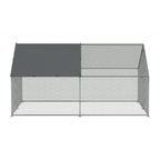 Walk-In Galvanized Steel Chicken Run with Roof Cover & PVC Coated Chicken Wire DG279