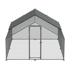 Walk-In Galvanized Steel Chicken Run with Roof Cover & PVC Coated Chicken Wire DG279