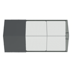 Walk-In Galvanized Steel Chicken Run with Roof Cover & PVC Coated Chicken Wire DG280