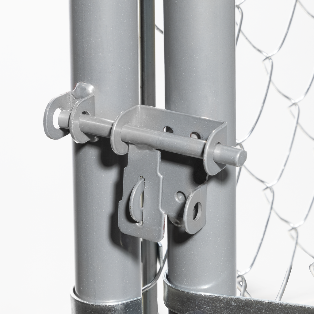 Galvanised Steel Dog Kennel with Roof Cover & Chain Link Fencing DG281
