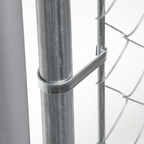 Galvanised Steel Dog Kennel with Roof Cover & Chain Link Fencing DG281