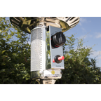 Dellonda Freestanding Outdoor Gas Patio Heater with Wheels 13kW - Stainless Steel DG2