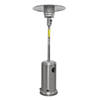 Dellonda Freestanding Outdoor Gas Patio Heater with Wheels 13kW - Stainless Steel DG2