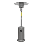 Dellonda Freestanding Outdoor Gas Patio Heater with Wheels 13kW - Stainless Steel DG2
