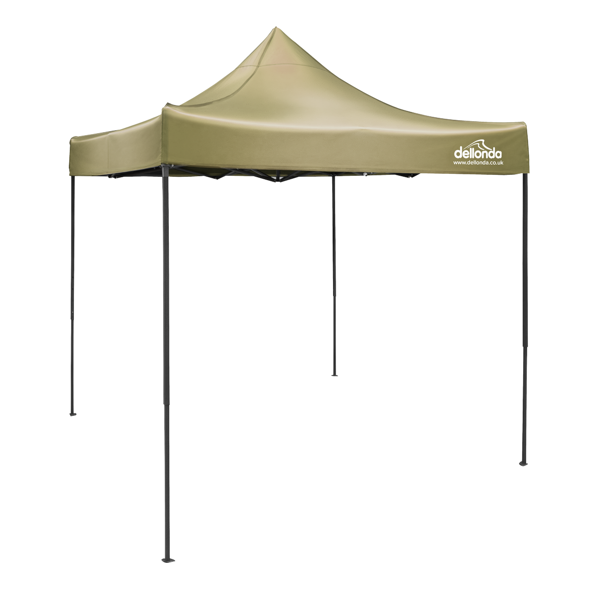 2x2m Pop-Up Gazebo Canopy with Water-Resistant Carry Bag, Stakes & Weight Bags - Beige DG303