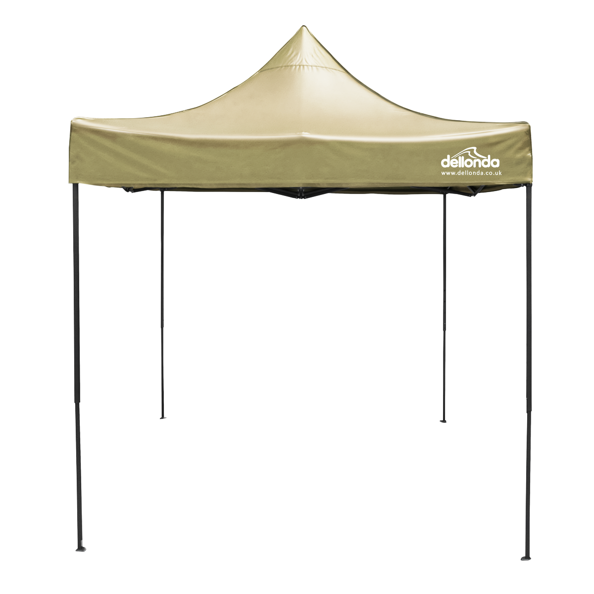 2x2m Pop-Up Gazebo Canopy with Water-Resistant Carry Bag, Stakes & Weight Bags - Beige DG303