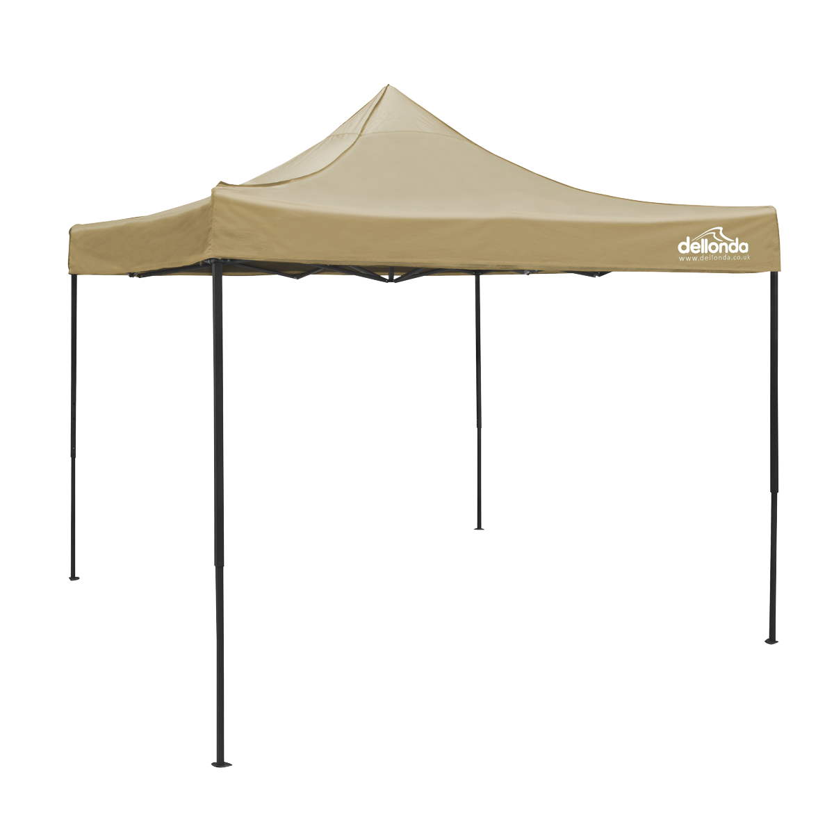3x3m Pop-Up Gazebo Canopy with Water-Resistant Carry Bag, Stakes & Weight Bags - Beige DG304