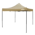 3x3m Pop-Up Gazebo Canopy with Water-Resistant Carry Bag, Stakes & Weight Bags - Beige DG304