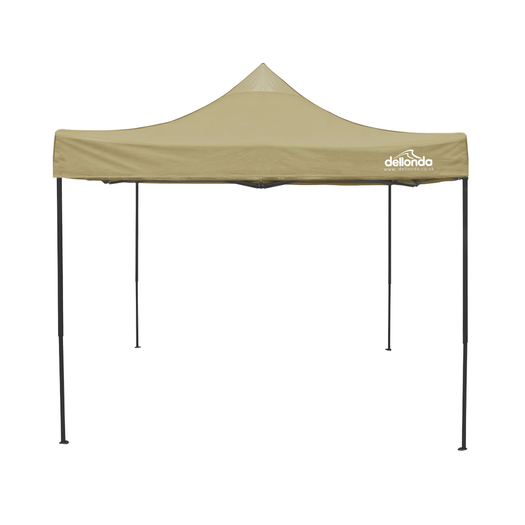 3x3m Pop-Up Gazebo Canopy with Water-Resistant Carry Bag, Stakes & Weight Bags - Beige DG304