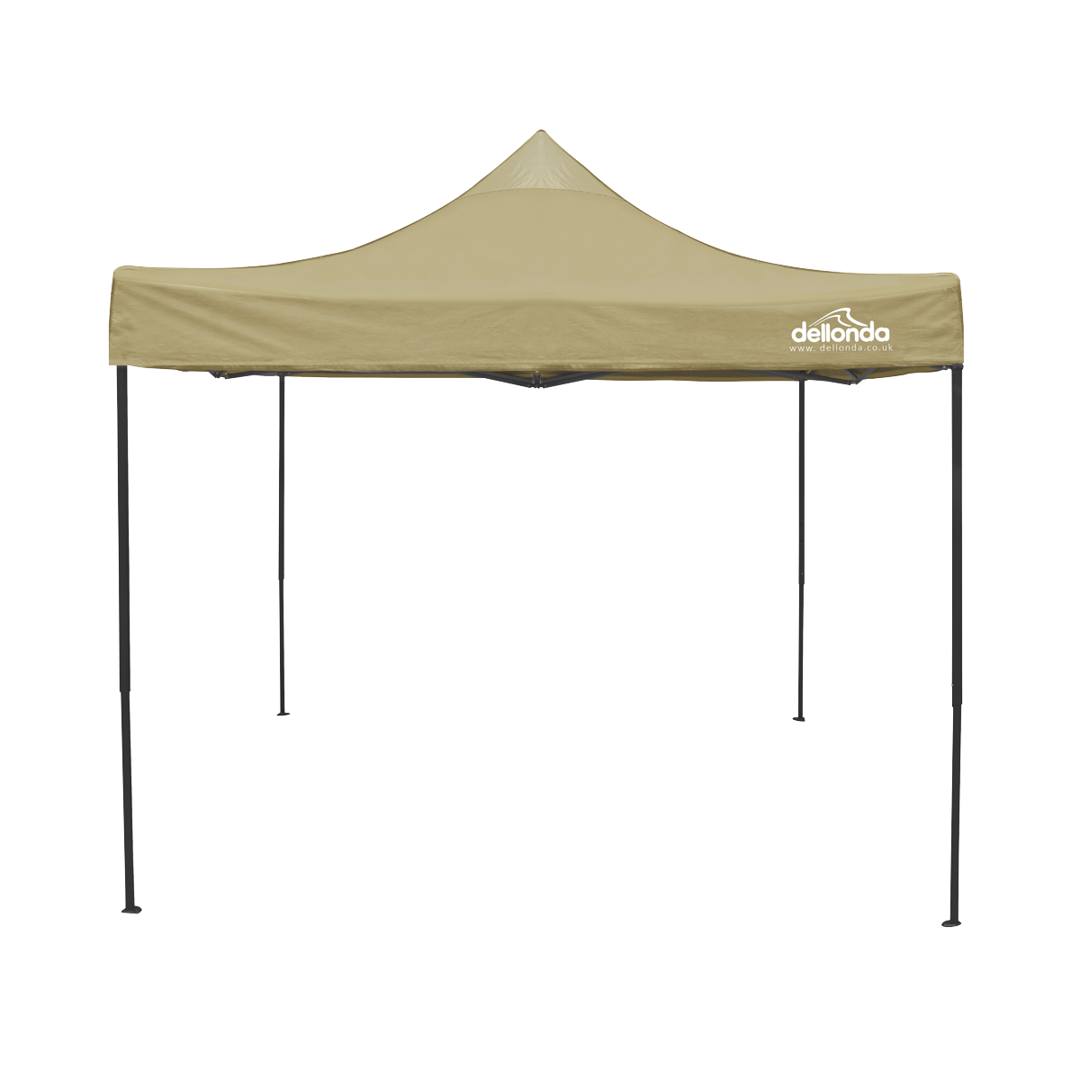 3x3m Pop-Up Gazebo Canopy with Water-Resistant Carry Bag, Stakes & Weight Bags - Beige DG304
