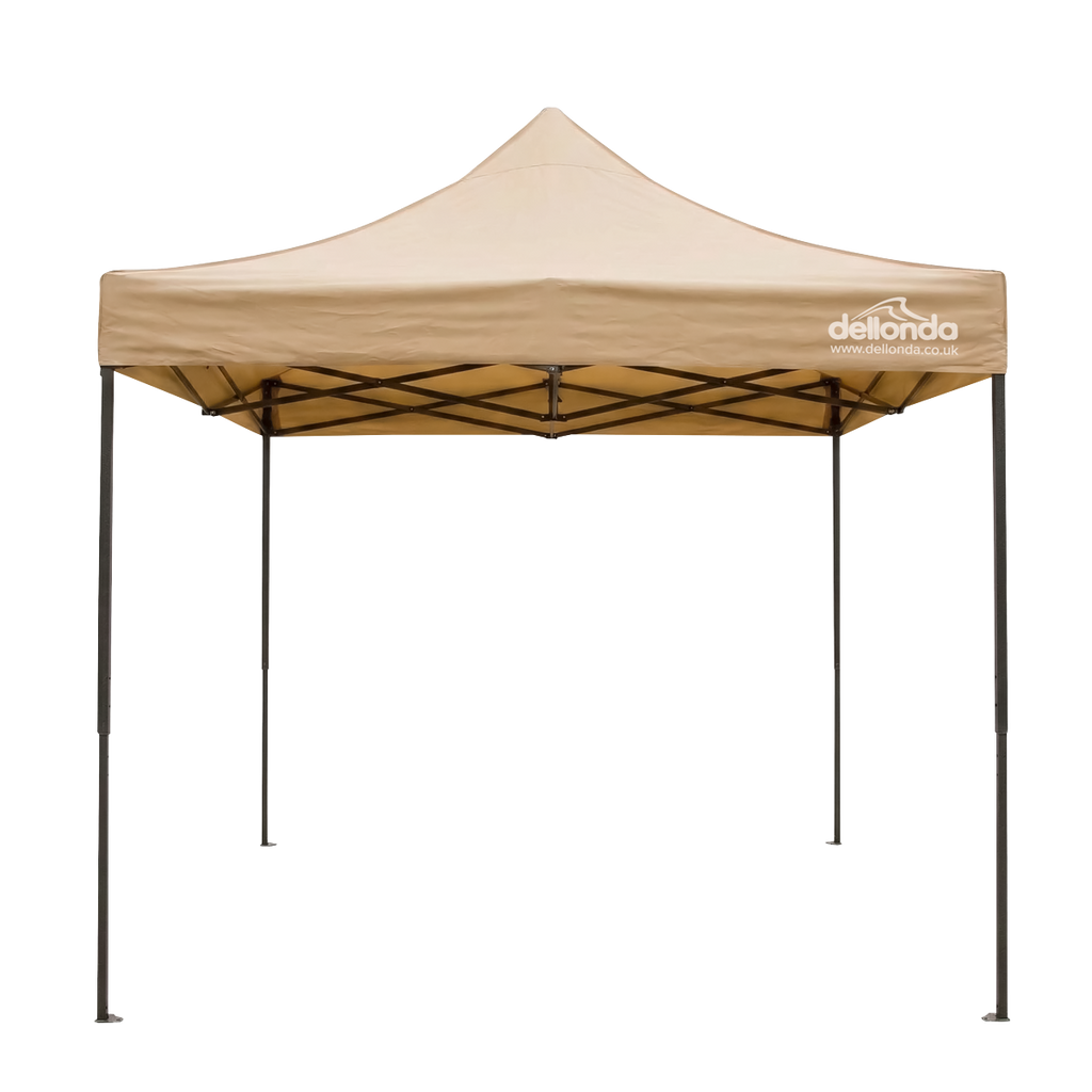3x4.5m Pop-Up Gazebo Canopy with Water-Resistant Carry Bag, Stakes & Weight Bags - Beige DG305