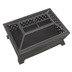 Rectangular Outdoor Fire Pit 89cm - Antique Bronze Effect DG44