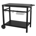 Plancha Trolley with Utensil Holder - Black DG45