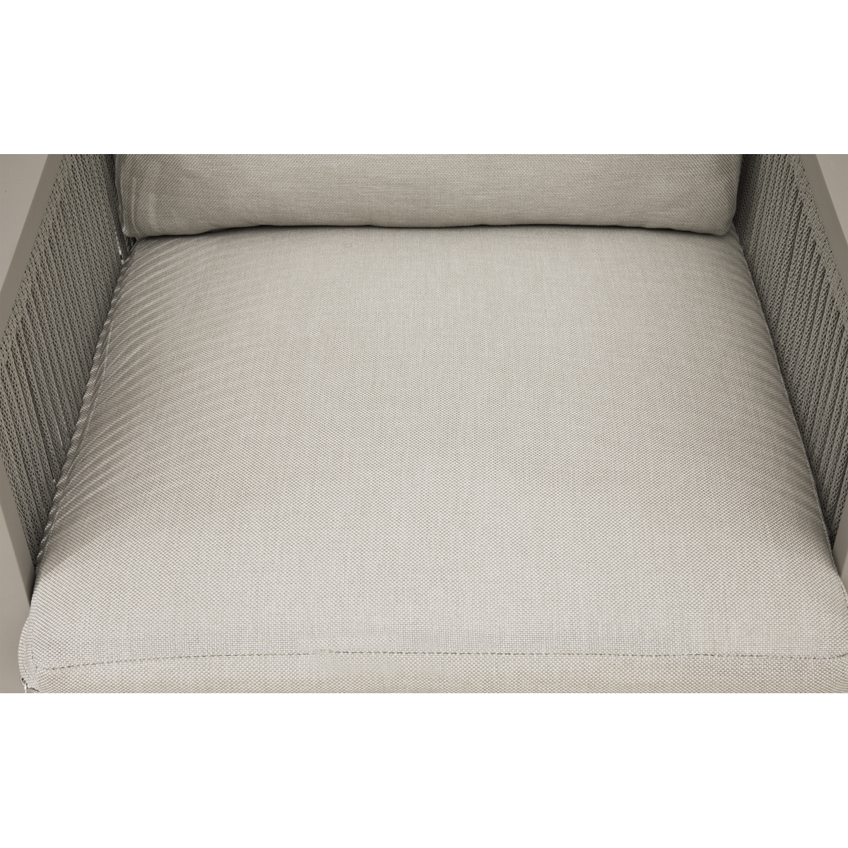 Fusion Garden/Patio Dining Chairs with Armrests 6pc - Light Grey DG49