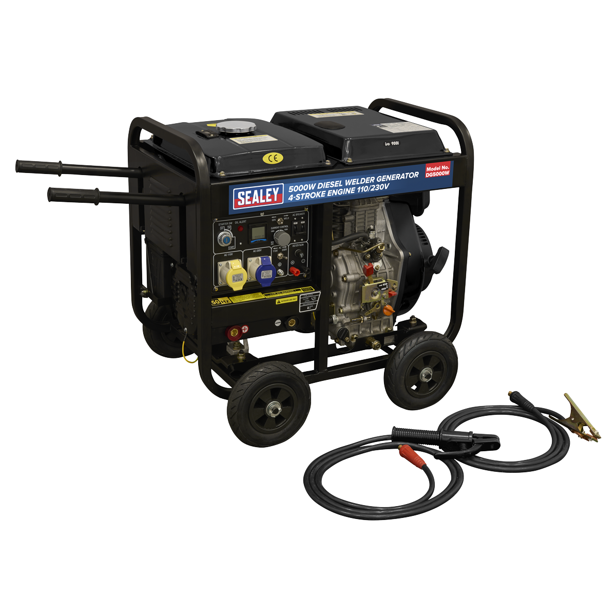 5000W Diesel Welder Generator 4-Stroke Engine 110/230V DG5000W
