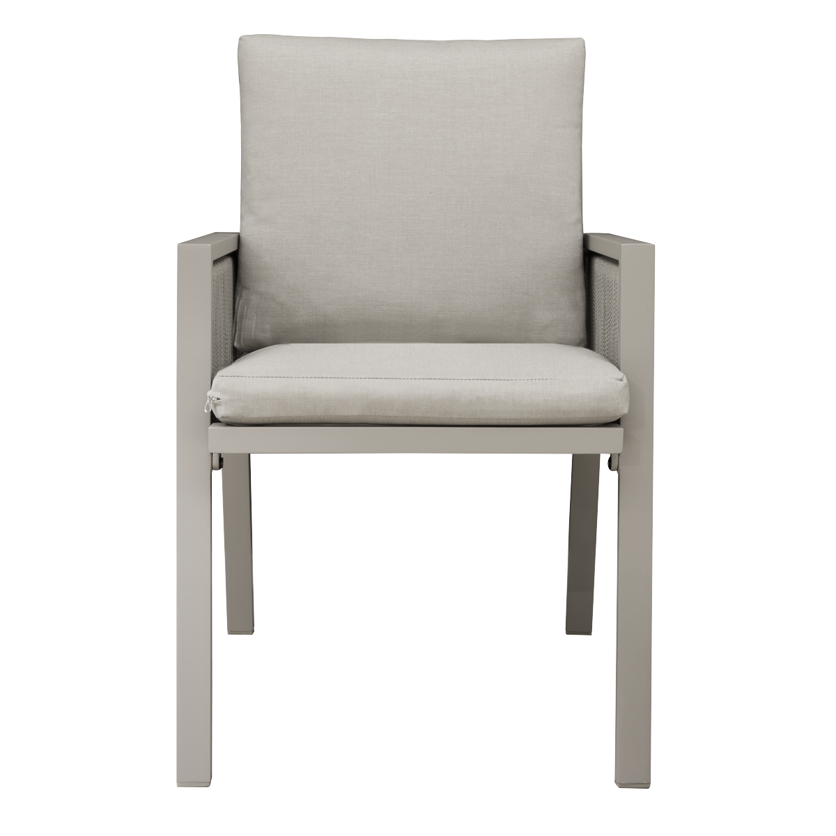 Fusion Garden/Patio Dining Chairs with Armrests 4pc - Light Grey DG50