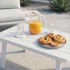 Kyoto Aluminium Outdoor Corner Sofa & Coffee Table Set 3pc DG53