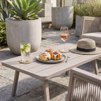 Fusion Aluminium Outdoor Corner Sofa & Coffee Table Set 4pc DG57