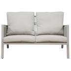 Fusion Aluminium Outdoor Sofa, Arm Chairs & Coffee Table Set 4pc DG56