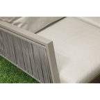 Fusion Aluminium Outdoor Corner Sofa & Coffee Table Set 4pc DG57