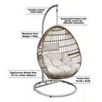 Single Swinging Egg Chair with Cushion DG60