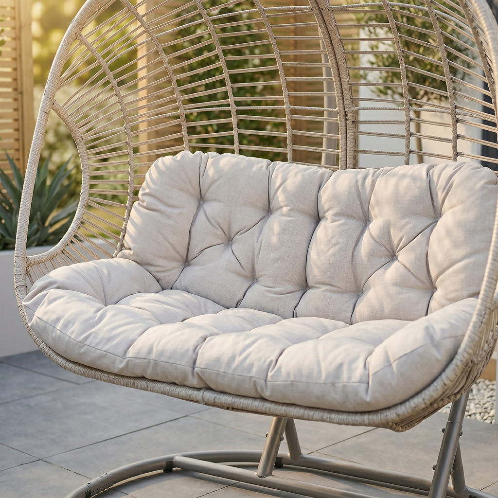 Double Swinging Egg Chair with Cushion DG61
