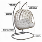 Double Swinging Egg Chair with Cushion DG61