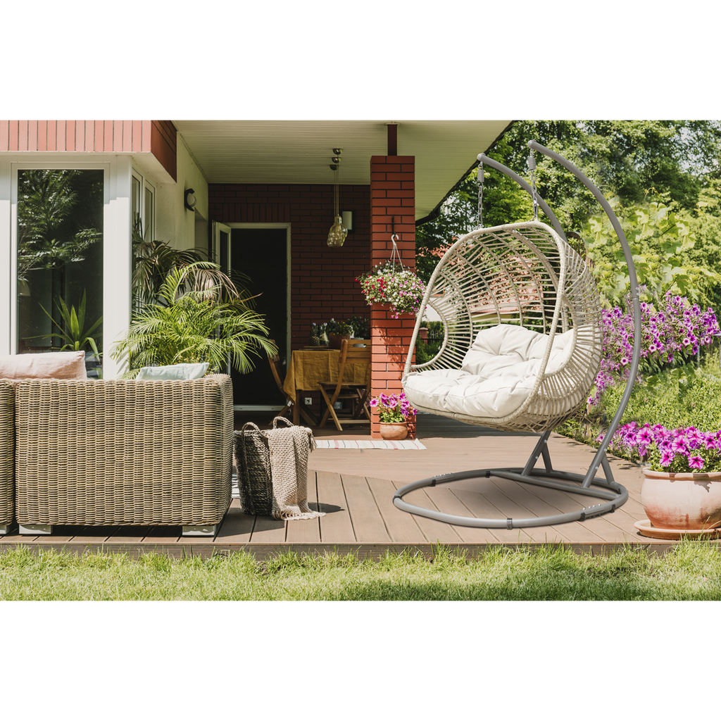 Double Swinging Egg Chair with Cushion DG61