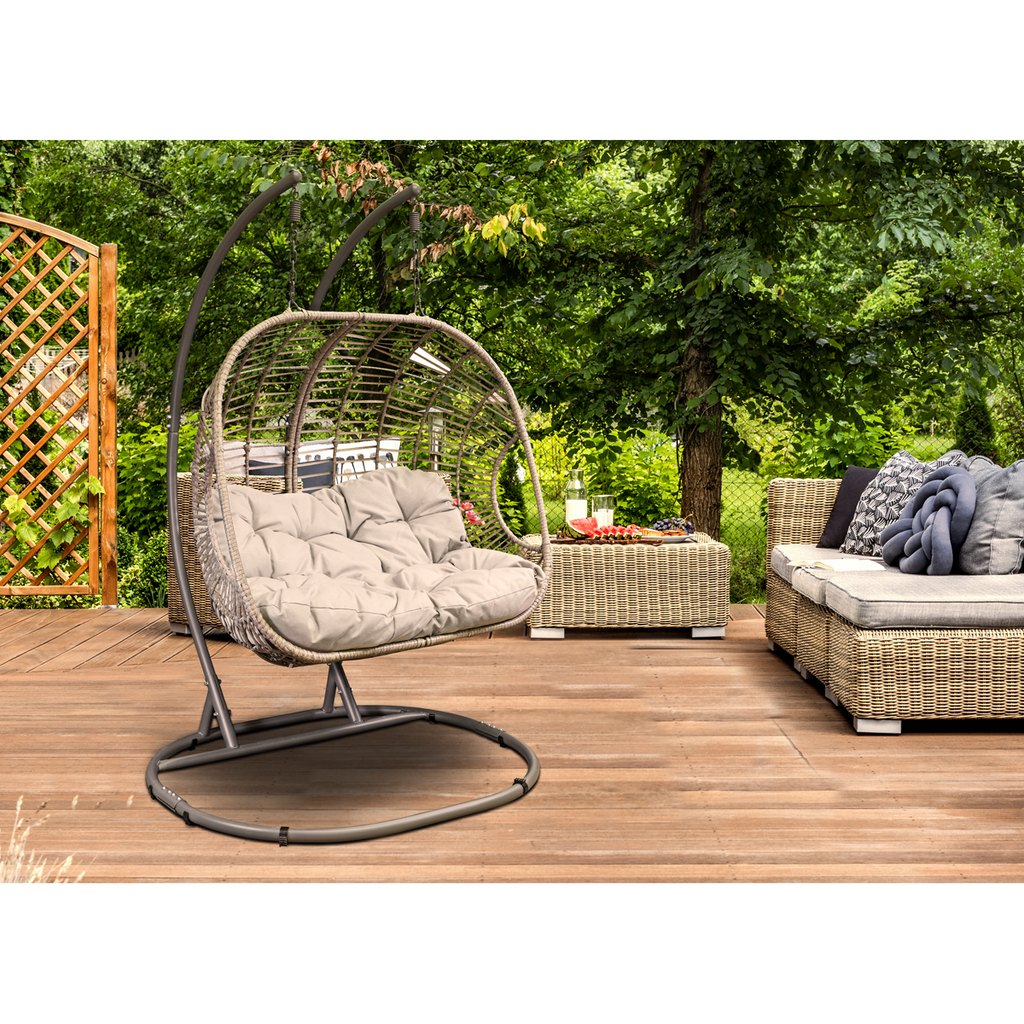 Double Swinging Egg Chair with Cushion DG61