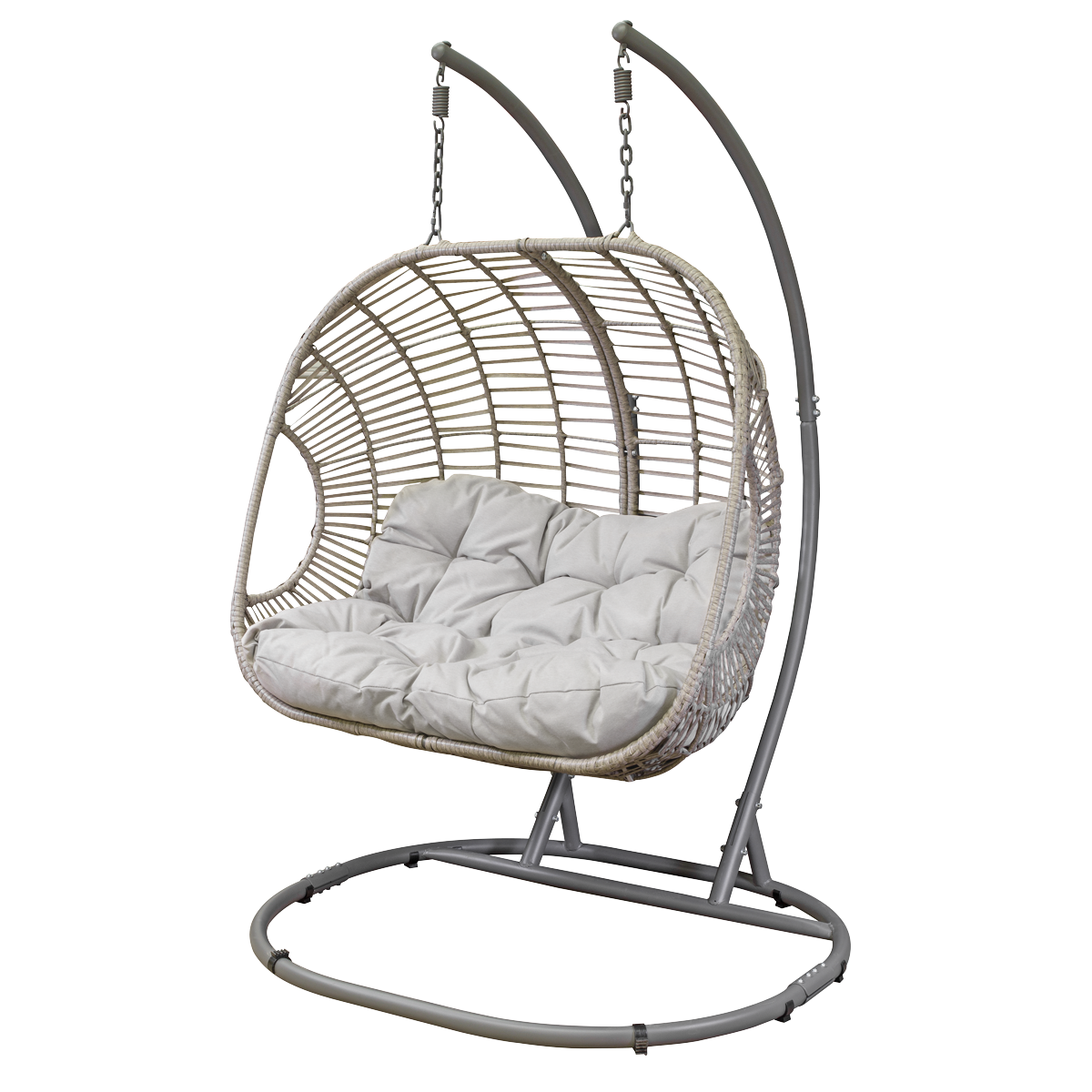 Double Swinging Egg Chair with Cushion DG61