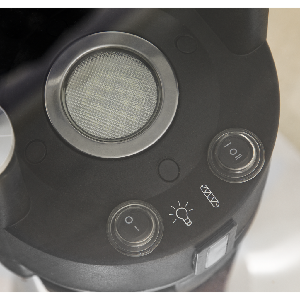 Bistro Table with 1200W Heater - Black/Stainless Steel DG62