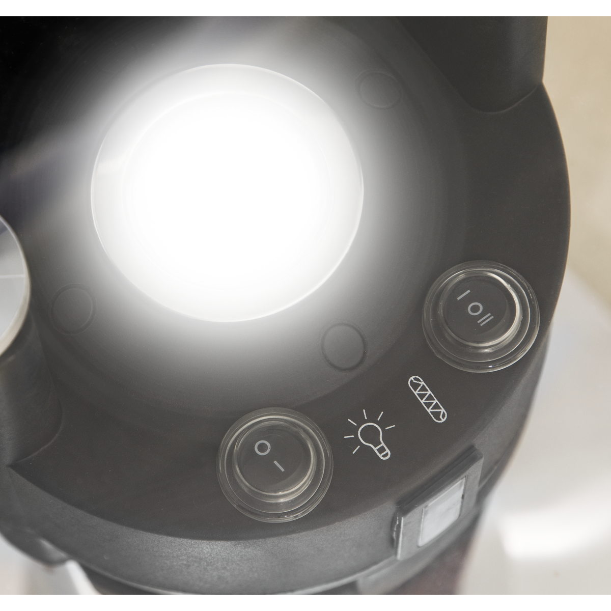 Bistro Table with 1200W Heater - Black/Stainless Steel DG62