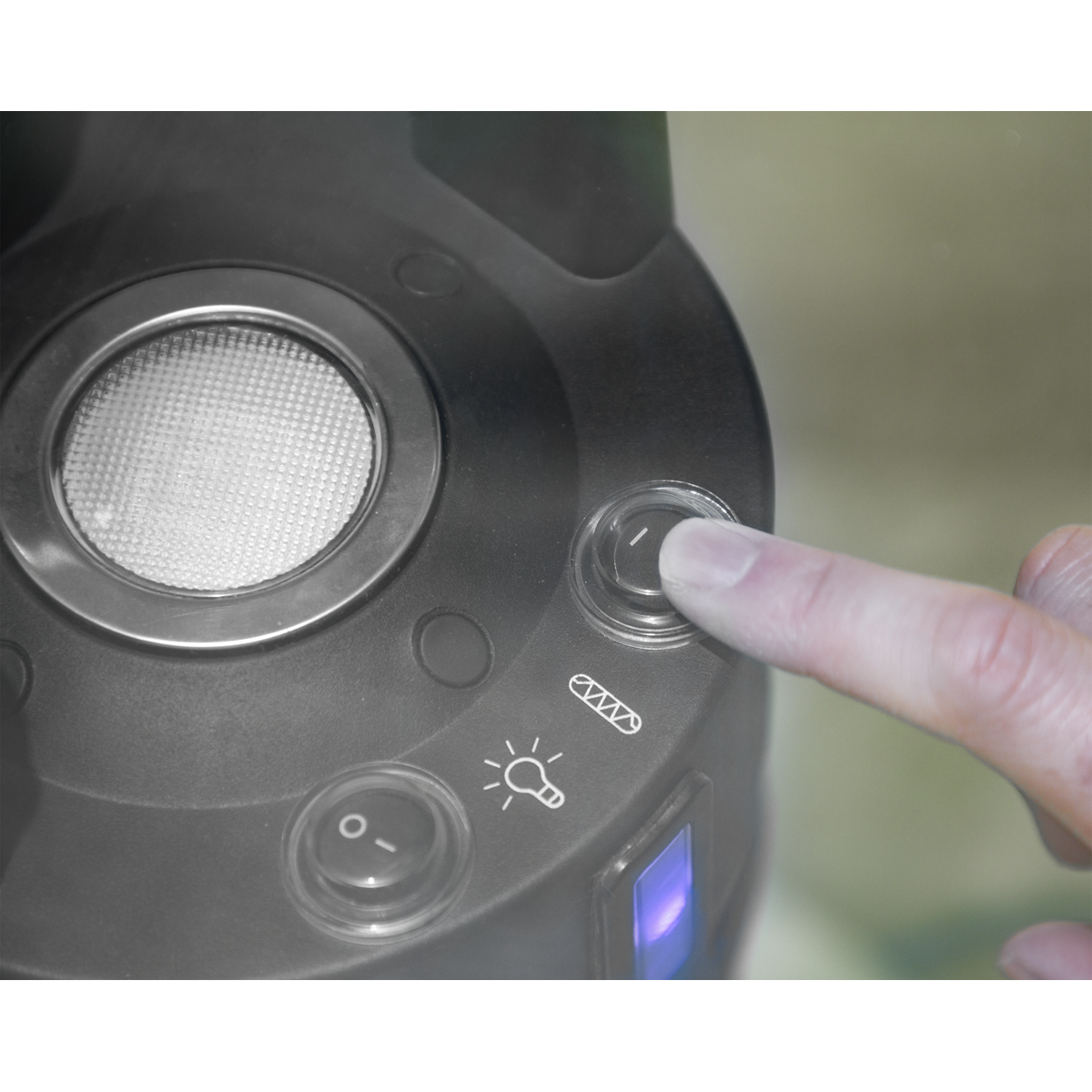 Bistro Table with 1200W Heater - Black/Stainless Steel DG62