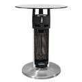 Bistro Table with 1200W Heater - Black/Stainless Steel DG62