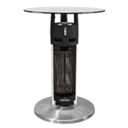 Bistro Table with 1200W Heater - Black/Stainless Steel DG62