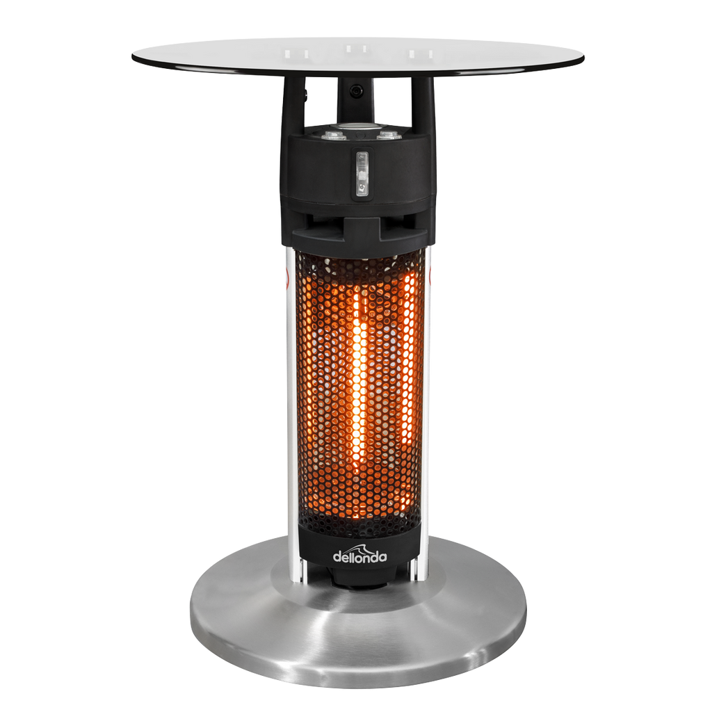 Bistro Table with 1200W Heater - Black/Stainless Steel DG62