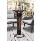 Bistro Table with 1600W Heater - Black/Stainless Steel DG63