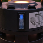 Bistro Table with 1600W Heater - Black/Stainless Steel DG63