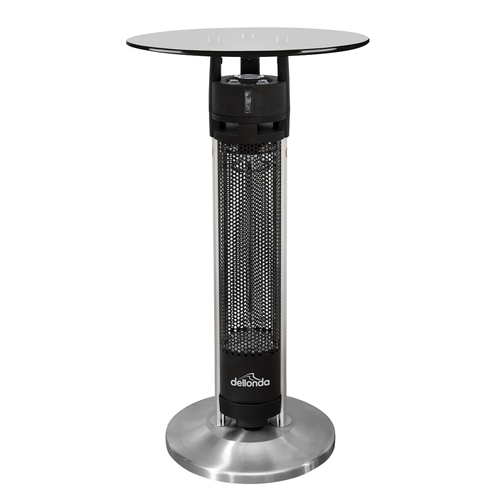 Bistro Table with 1600W Heater - Black/Stainless Steel DG63