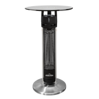 Bistro Table with 1600W Heater - Black/Stainless Steel DG63