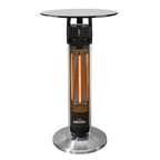 Bistro Table with 1600W Heater - Black/Stainless Steel DG63