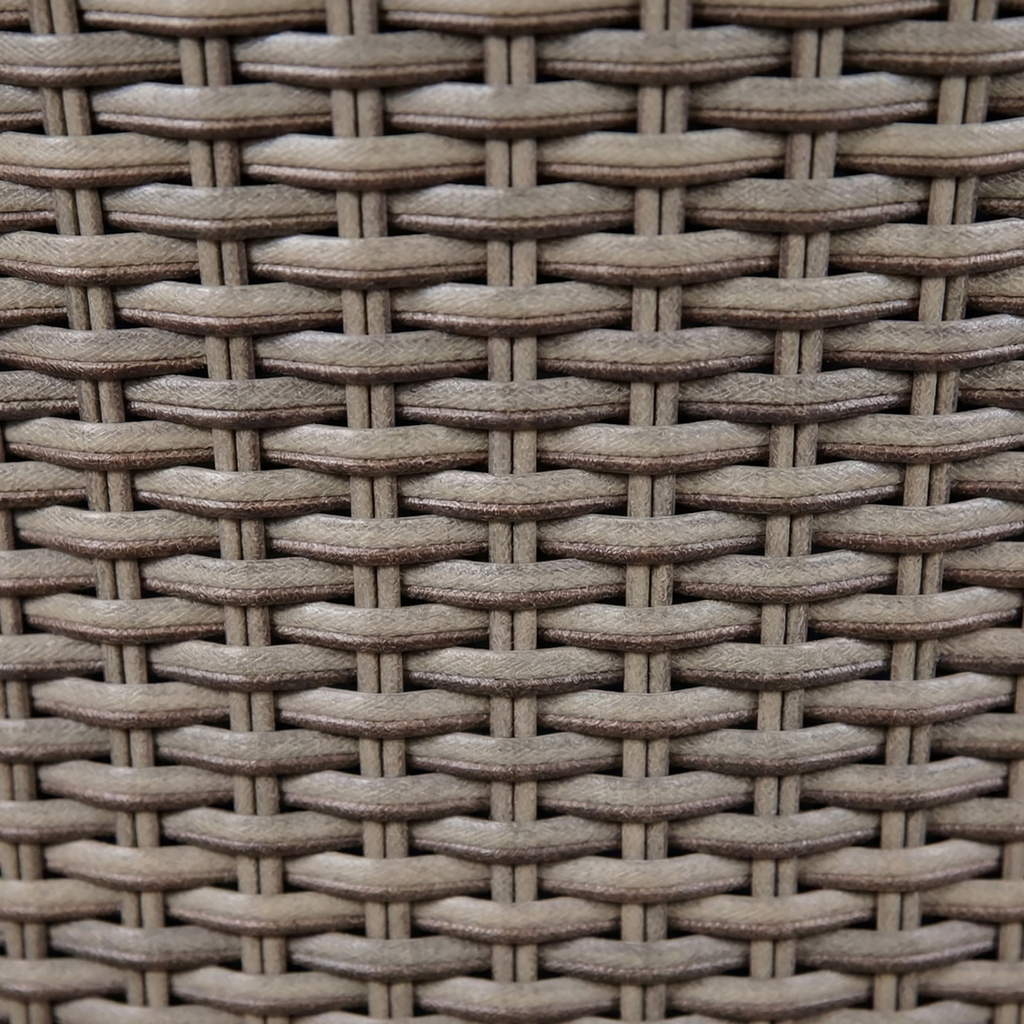 Chester Rattan Wicker Round Outdoor Dining Table with Tempered Glass Top DG67